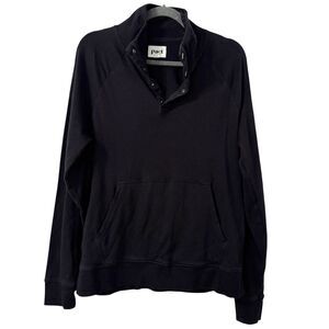 Pact Organic Cotton Airplane Quarter Pullover Sweatshirt Mens‎ Medium Travel